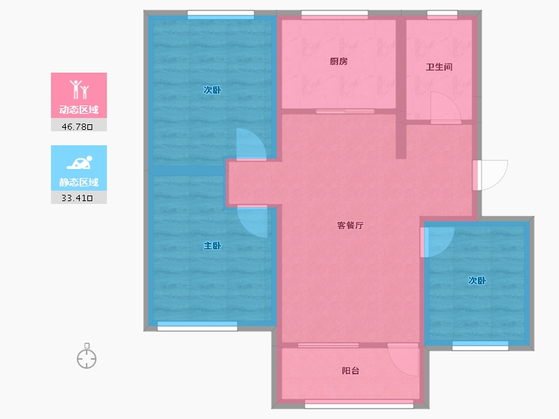 山东省-青岛市-明秀和府-80.00-户型库-动静分区