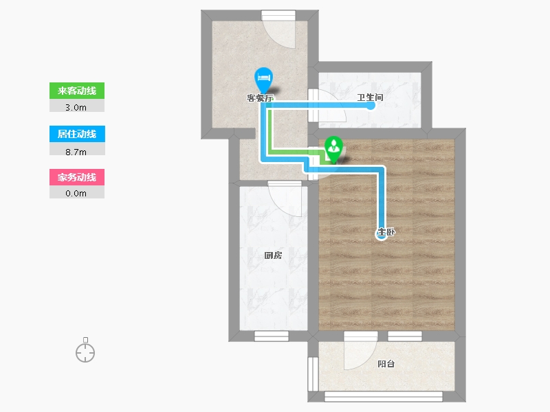 北京-北京市-甘家口小区-32.30-户型库-动静线