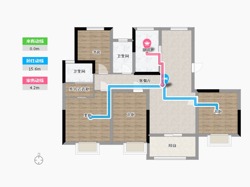 江苏省-连云港市-德惠尚书房-112.00-户型库-动静线