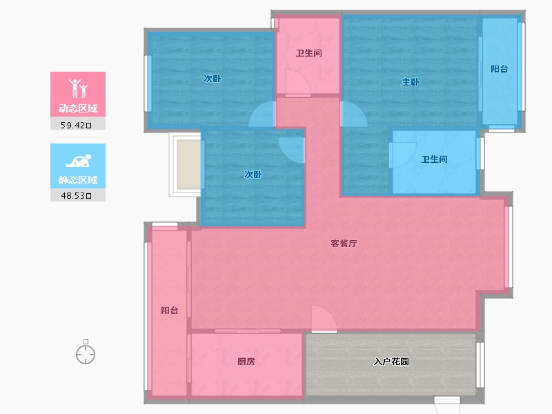 广东省-中山市-汇晖-98.00-户型库-动静分区