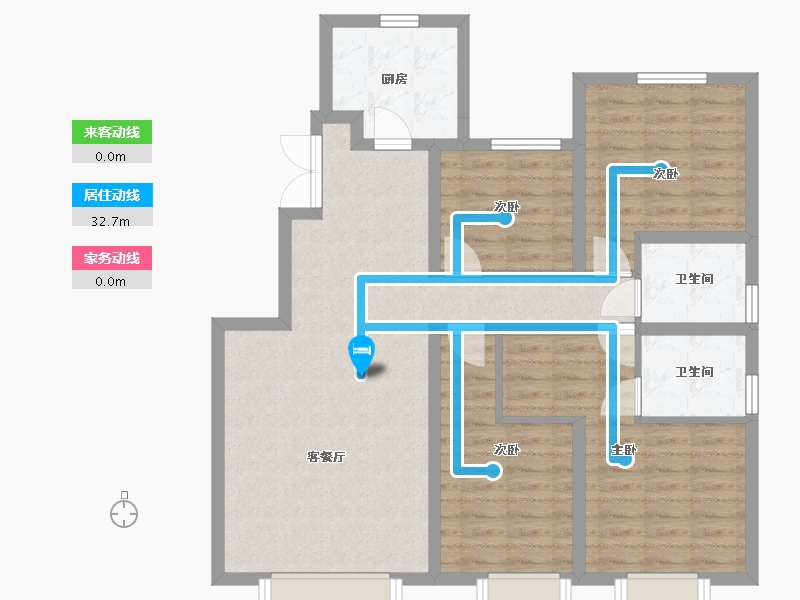 新疆维吾尔自治区-乌鲁木齐市-锦尚兰台府-109.00-户型库-动静线