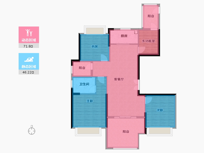 浙江省-温州市-新鸿悦都会-106.00-户型库-动静分区