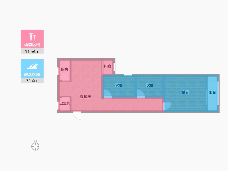 广东省-广州市-金盈居-90.00-户型库-动静分区