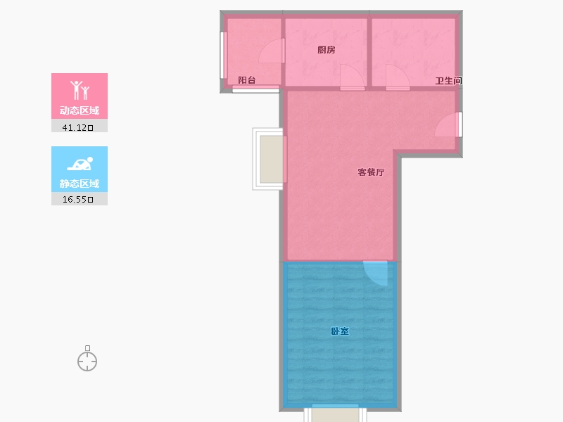 天津-天津市-龙天园-8号楼-52.00-户型库-动静分区