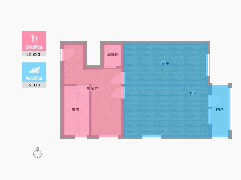 北京-北京市-和平街西苑-50.00-户型库-动静分区