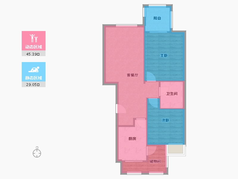 江西省-南昌市-万科四季花城-北区-96.00-户型库-动静分区