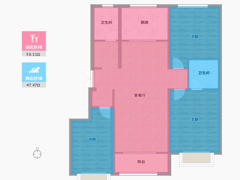 河北省-邯郸市-玉麟尚峰-96.00-户型库-动静分区