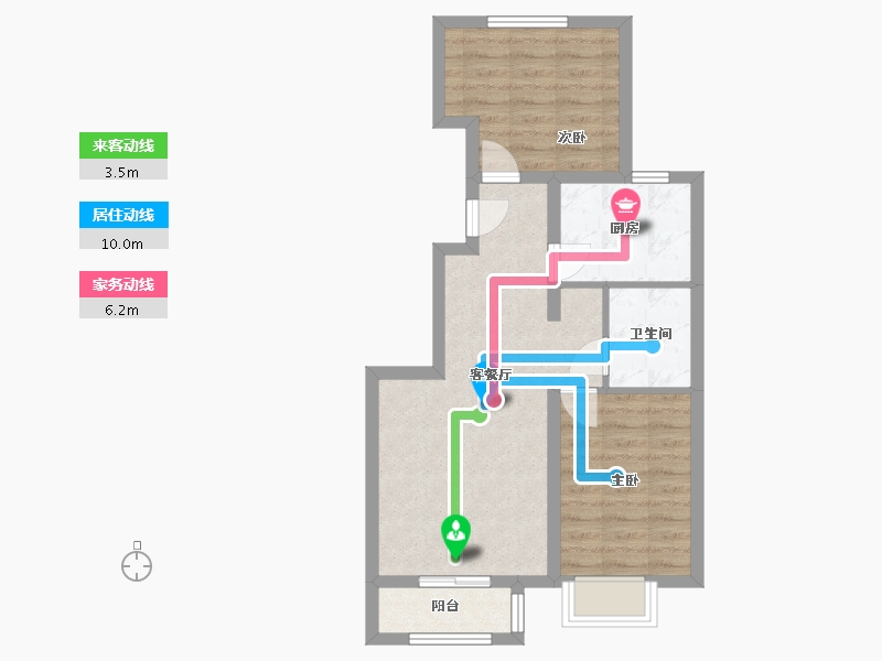 河北省-廊坊市-阳光瑞景-67.00-户型库-动静线