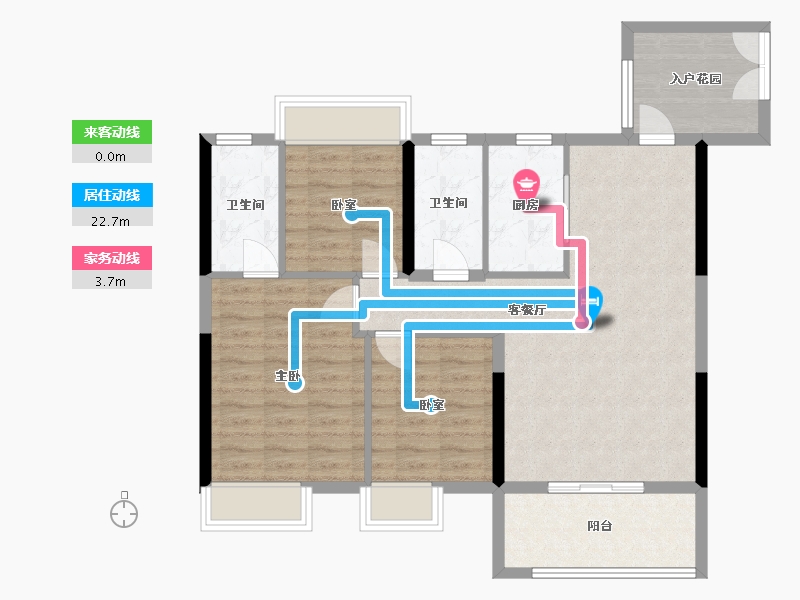 广西壮族自治区-贺州市-悦城学府-106.00-户型库-动静线