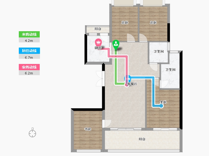 广东省-广州市-天健云山府-100.00-户型库-动静线