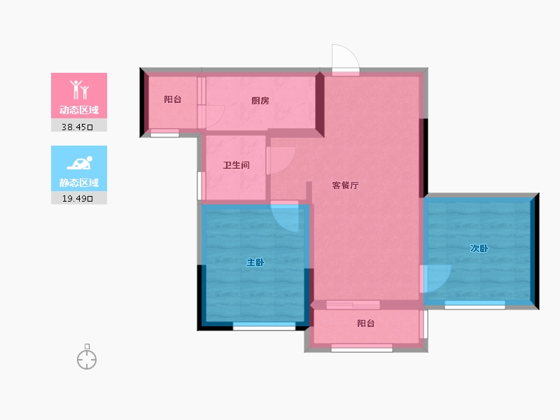 四川省-成都市-贤悦府-56.00-户型库-动静分区