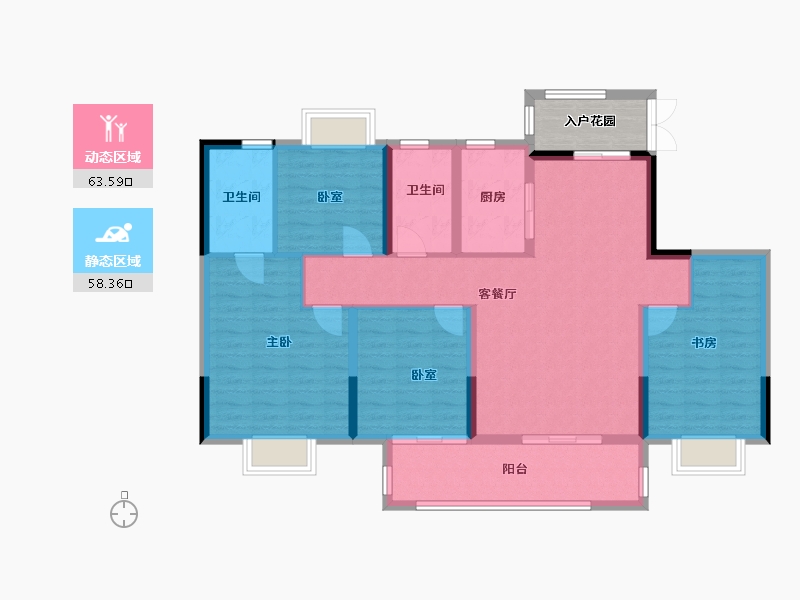 江西省-宜春市-翰林苑-114.00-户型库-动静分区