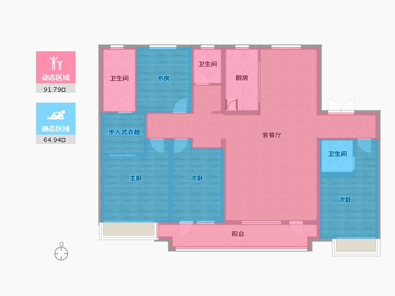 山东省-济宁市-太白国风-170.00-户型库-动静分区