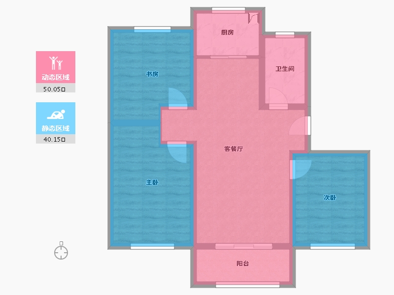 山东省-威海市-聚萃嘉园-80.00-户型库-动静分区