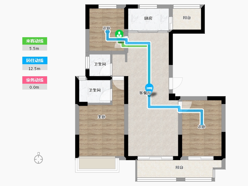 河南省-洛阳市-山水上境-75.00-户型库-动静线