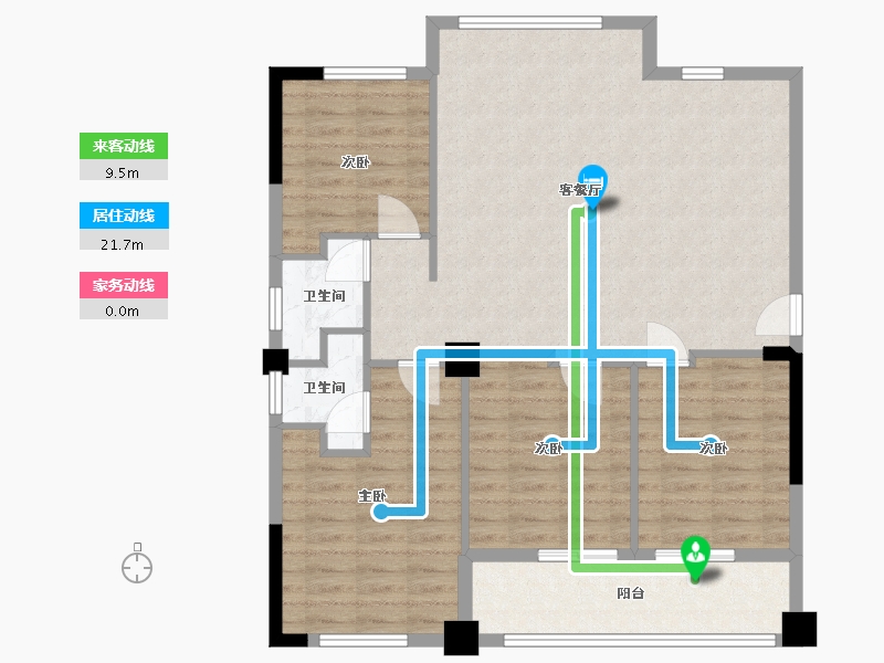 福建省-南平市-富贵尊邸-100.73-户型库-动静线