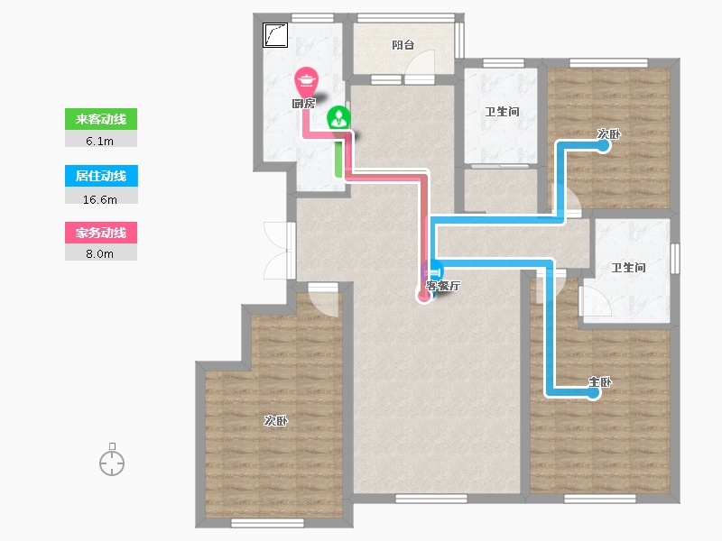 新疆维吾尔自治区-昌吉回族自治州-阜华雅苑-119.00-户型库-动静线