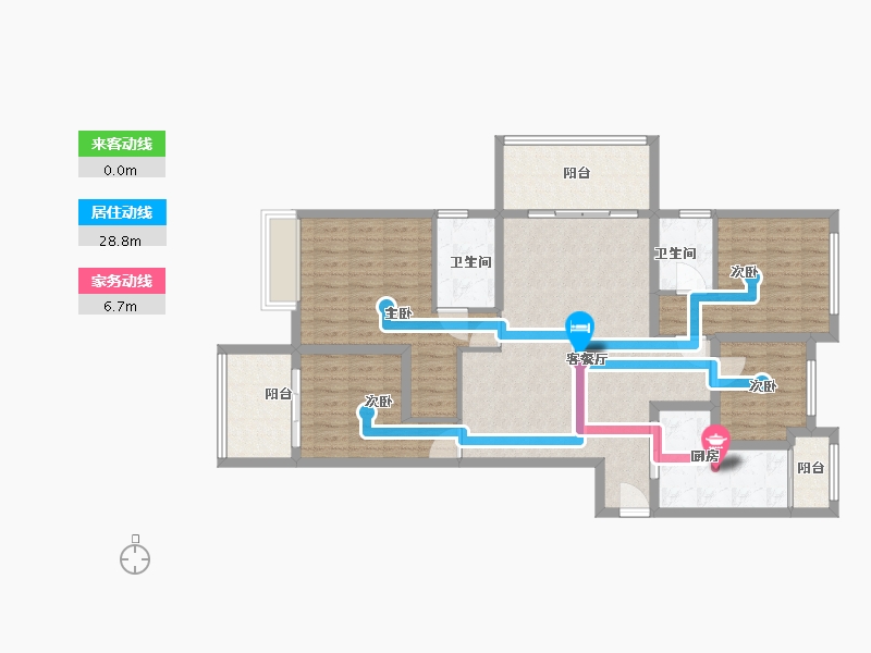 江苏省-淮安市-建华观园-114.50-户型库-动静线