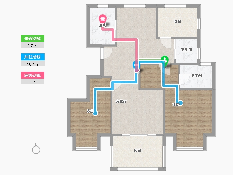 浙江省-绍兴市-悦江南-98.00-户型库-动静线