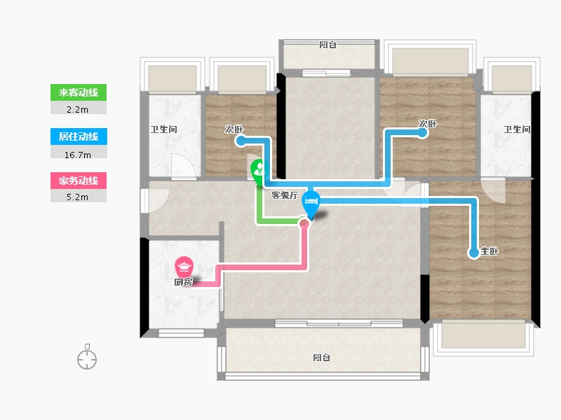 广东省-广州市-时代名著-83.69-户型库-动静线