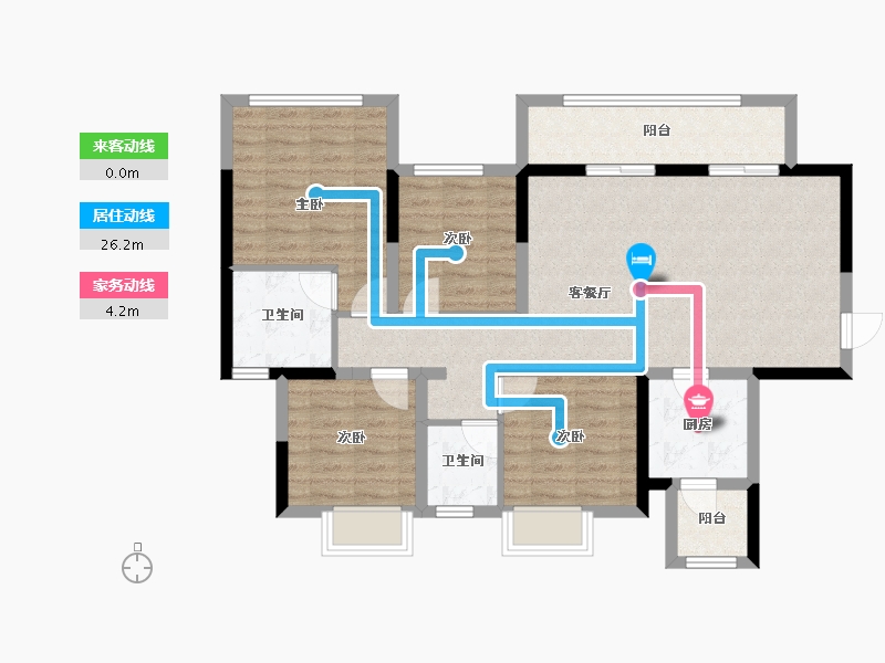 山东省-济南市-美的·珺御府-106.00-户型库-动静线