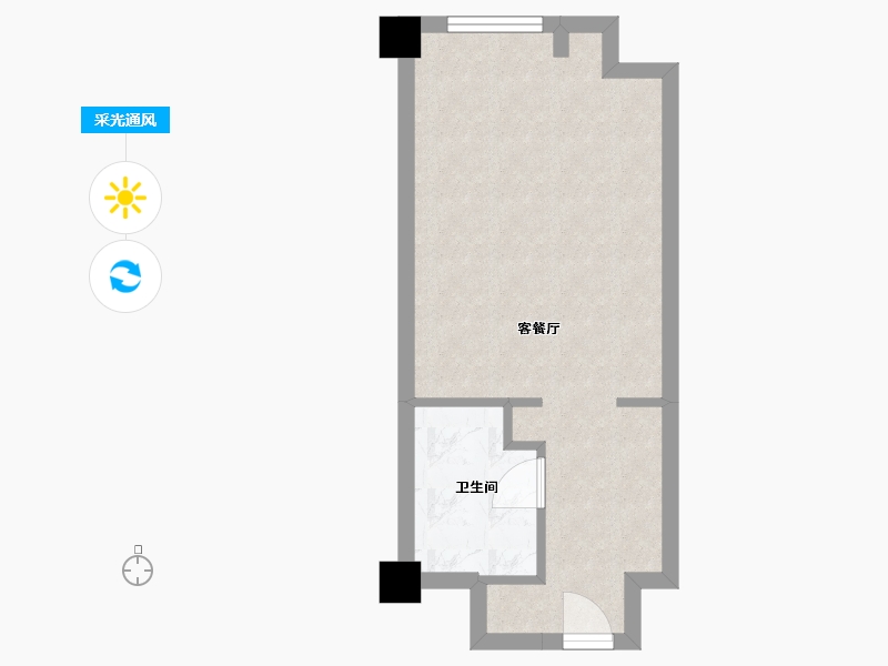 河北省-石家庄市-宝能中心-38.00-户型库-采光通风