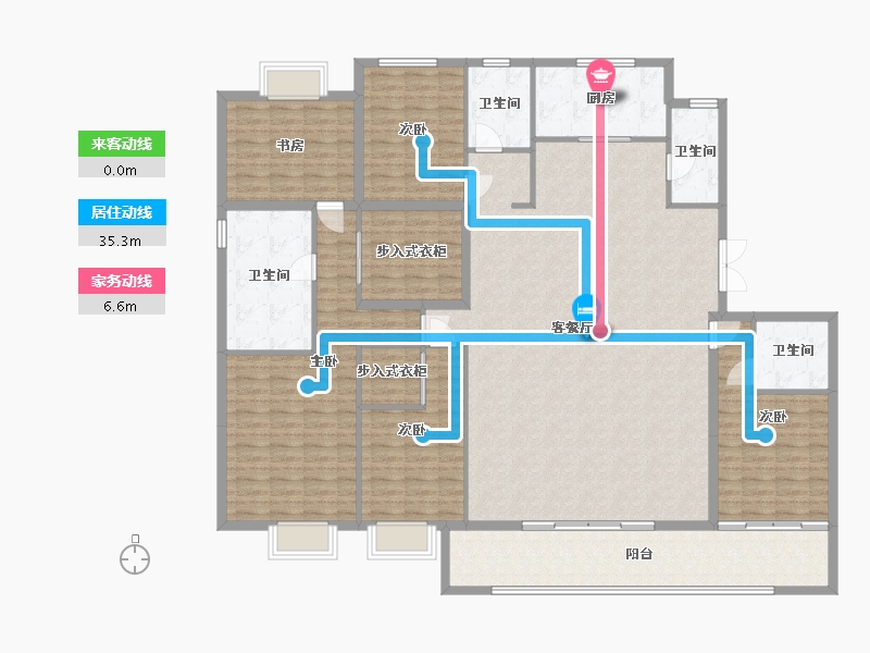 浙江省-宁波市-绿城春熙潮鸣-220.00-户型库-动静线