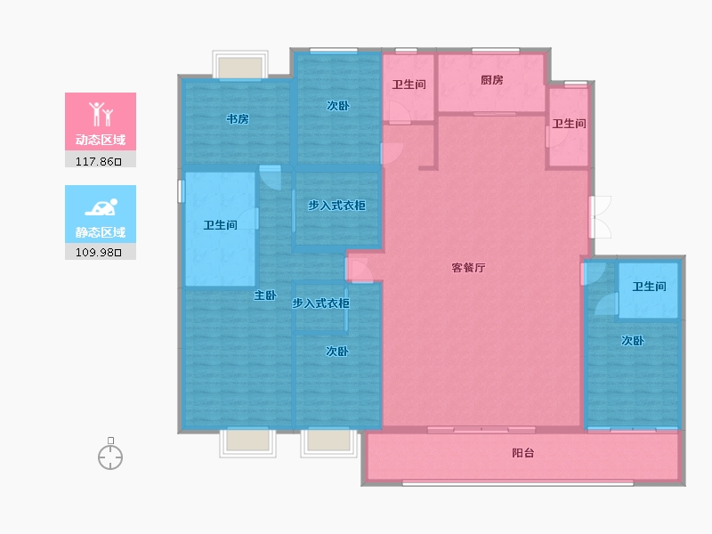 浙江省-宁波市-绿城春熙潮鸣-220.00-户型库-动静分区