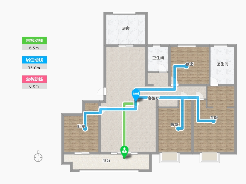 河南省-开封市-美的国宾府-167.00-户型库-动静线