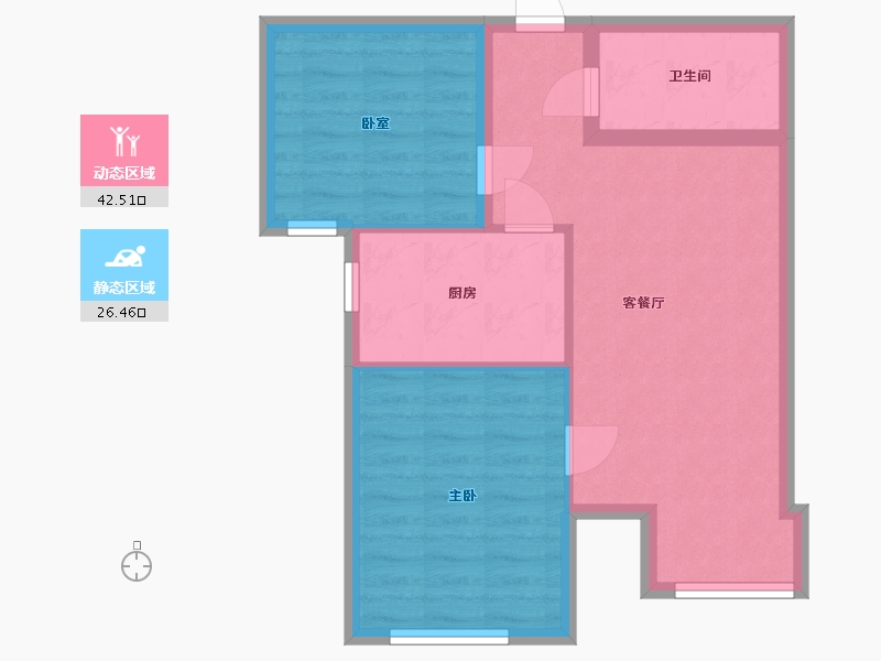 北京-北京市-金域华府-69.00-户型库-动静分区