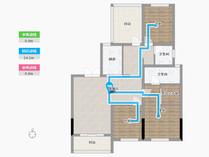 江苏省-盐城市-新城名府-101.66-户型库-动静线