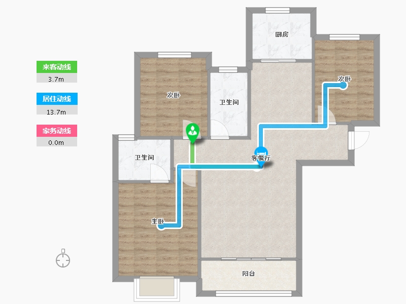 河南省-洛阳市-开元壹号-106.00-户型库-动静线