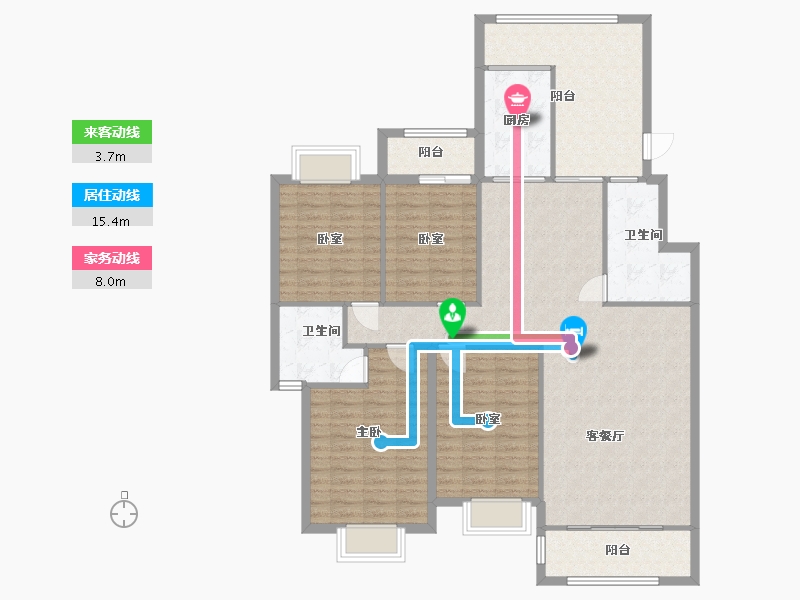 安徽省-安庆市-林语堂-130.32-户型库-动静线