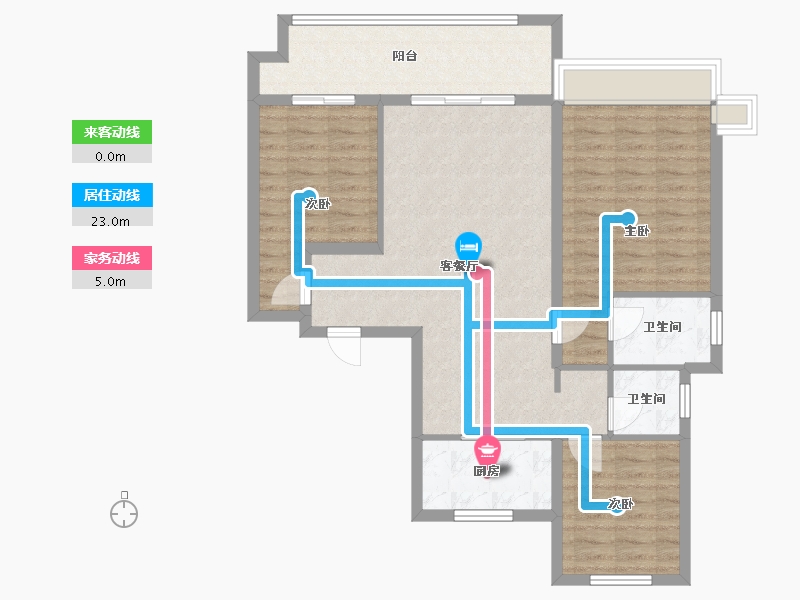 陕西省-延安市-荣民国宾府-104.26-户型库-动静线