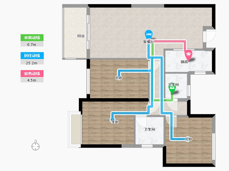 福建省-莆田市-芦江小区-100.88-户型库-动静线