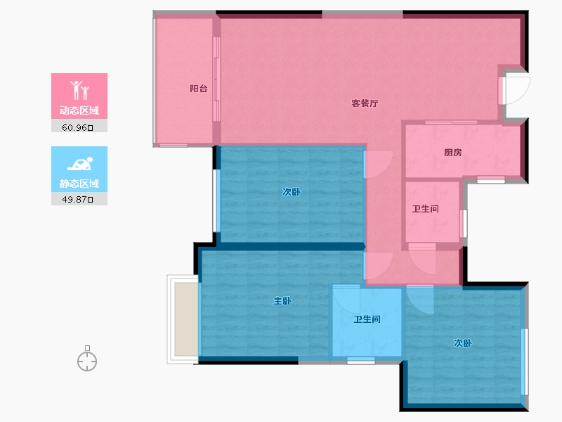 福建省-莆田市-芦江小区-100.88-户型库-动静分区