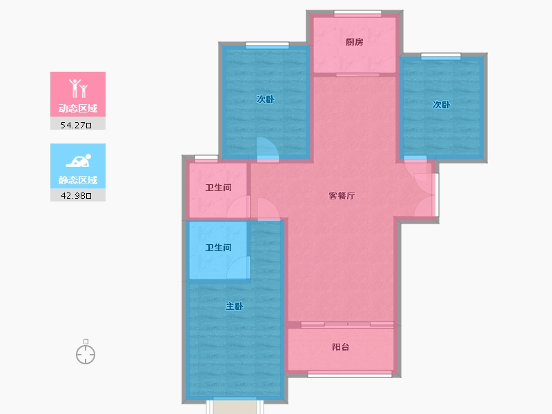 河北省-邢台市-永康上东首府-100.00-户型库-动静分区