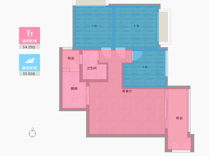 贵州省-遵义市-遵义书院-80.00-户型库-动静分区