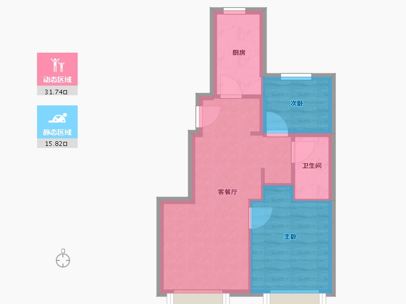 北京-北京市-中海寰宇时代一期-48.86-户型库-动静分区