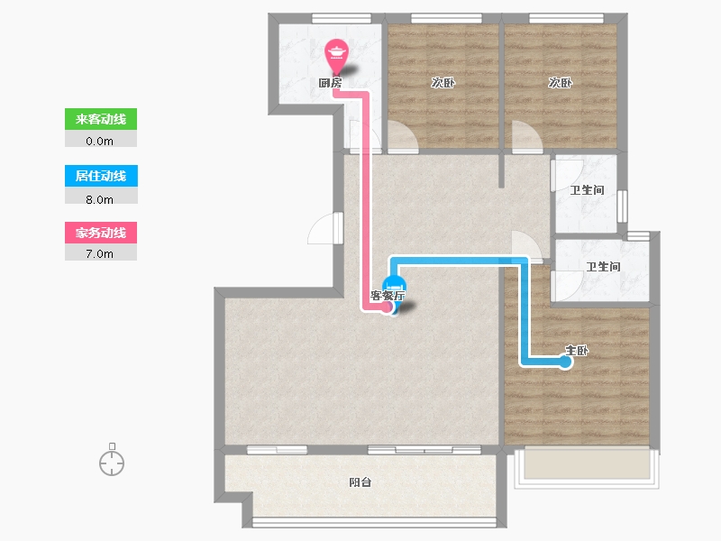 河北省-石家庄市-澳森观澜壹号-109.00-户型库-动静线