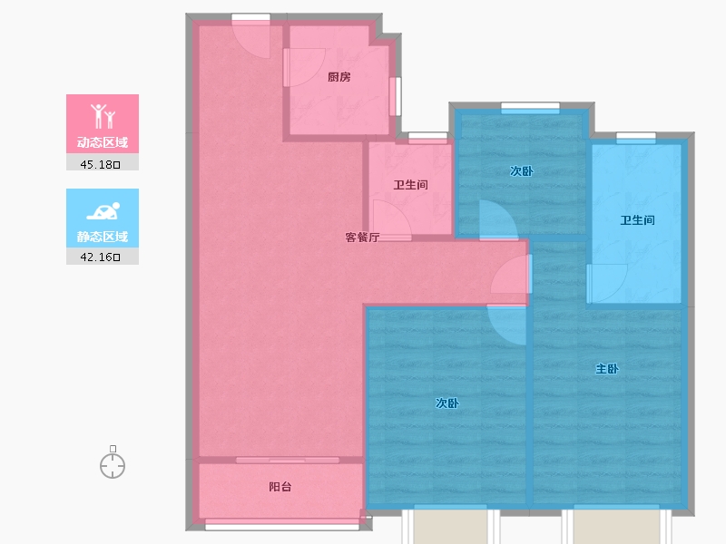 浙江省-金华市-万家风华-99.00-户型库-动静分区