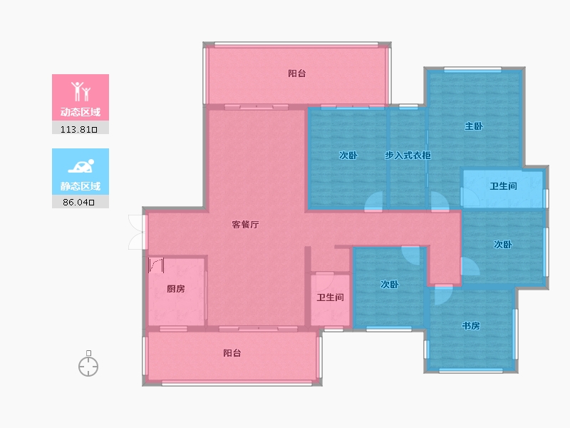 广西壮族自治区-玉林市-东方韵-180.00-户型库-动静分区