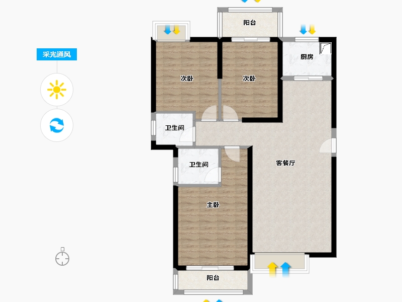 福建省-漳州市-西湖片区-100.00-户型库-采光通风