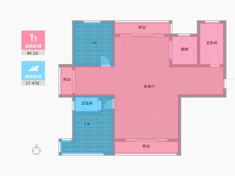 江西省-上饶市-天悦湾二期【聚贤空间】-101.00-户型库-动静分区