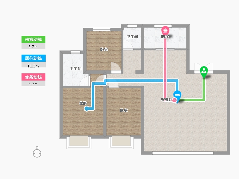 河北省-唐山市-金域缇香二期-108.00-户型库-动静线