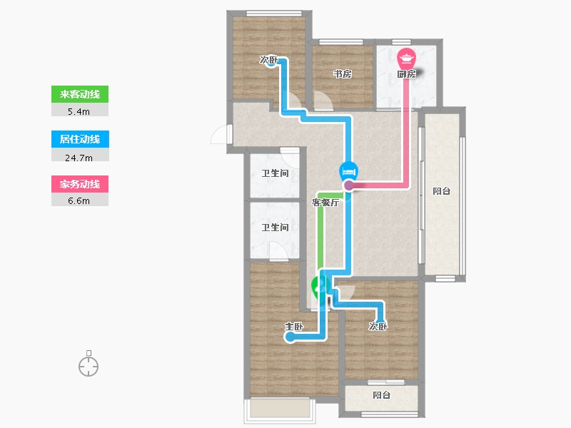 浙江省-杭州市-杭腾未来社区-102.00-户型库-动静线