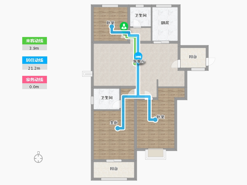 江苏省-常州市-滨江明珠城-120.00-户型库-动静线