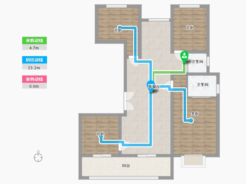 云南省-昆明市-君庭云邸-109.00-户型库-动静线