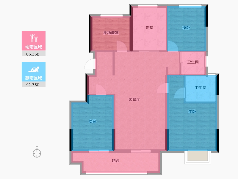 浙江省-嘉兴市-理想大地-98.00-户型库-动静分区