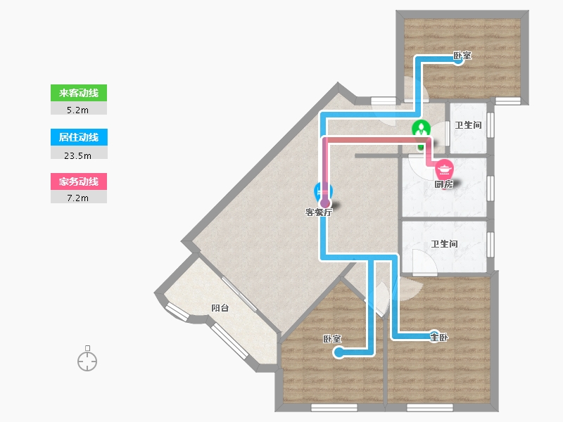 四川省-成都市-总府花园-98.00-户型库-动静线